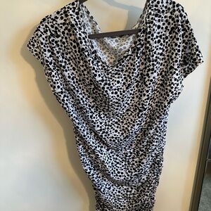 Victorias Secret Leopard Print Ruffled Dress